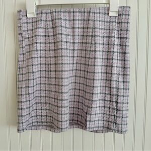 American Eagle Outfitters Plaid Mini Skirt Size M Purple and Gray